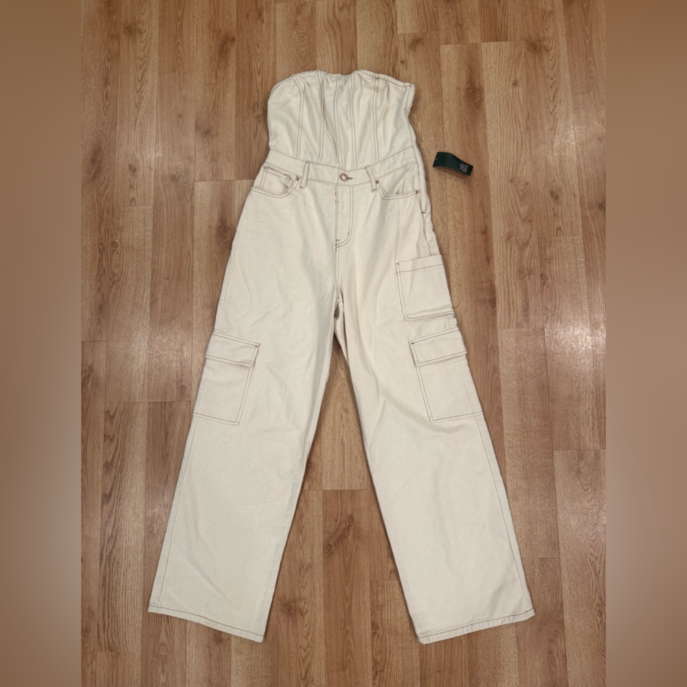 Wild Fable Cream Jumpsuit